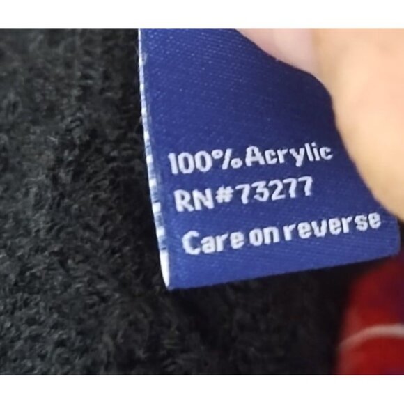 Apt. 9 Open Front Long Black Knit Cardigan M Boho Grandma Office - Picture 3 of 6